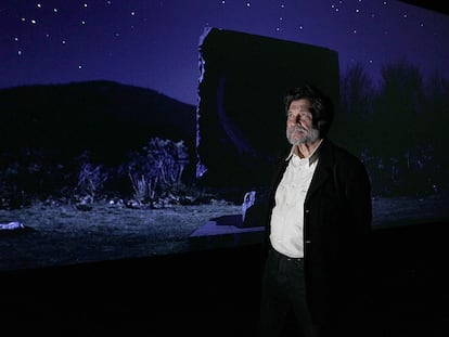 Víctor Erice, en el museo de Bellas Artes de Bilbao, en 2019.