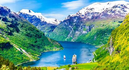 Un crucero en Geirangerfjord, en Noruega.