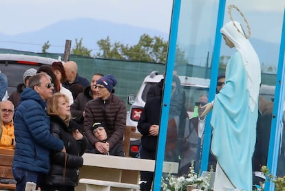 Gisella Cardia junto a su esposo, Gianni, el 3 de mayo de 2023. 