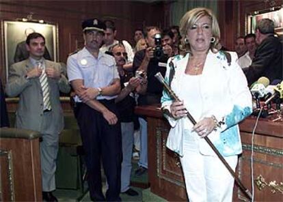 Marisol Yagüe, en su toma de posesión como alcaldesa.