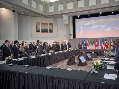 Apertura de la reunión del Grupo de Lima celebrada en Ottawa (Canadá), el lunes.