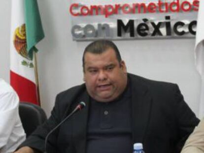 Cuauhtémoc Gutiérrez, en un acto del PRI-DF.
