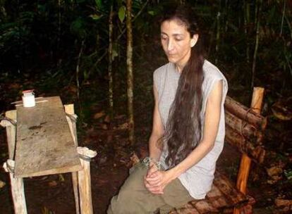 Ingrid Betancourt, en una fotografía difundida ayer por el Gobierno colombiano.