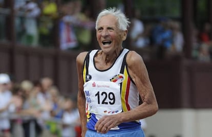 A vida ativa se prolonga, como a deste atleta belga de 90 anos.