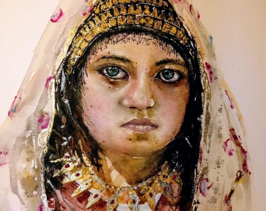 Reconstrucción de las joyas de una de las mujeres enterradas en Augusta Emerita con las joyas que llevaba.