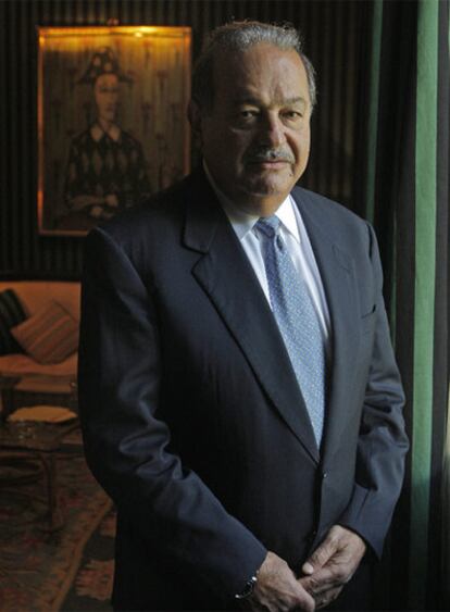 Carlos Slim, en una visita a Madrid el pasado junio.