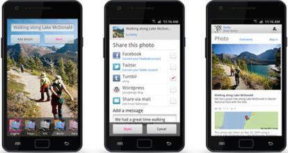 El sitio fotográfico ha presentado la aplicación para los teléfonos móviles que funcionan con el sistema operativo Android.