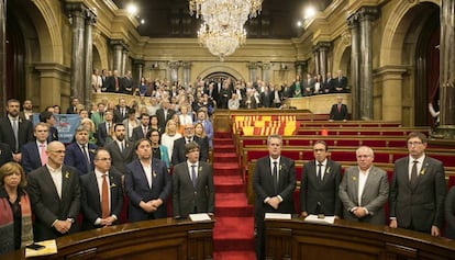 Moment de la declaració unilateral d'independència.