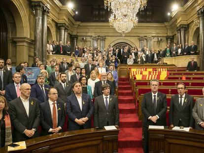 Moment de la declaració unilateral d'independència.