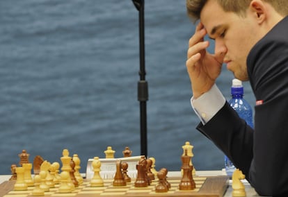 Magnus Carlsen durante el pasado enero en el torneo Tata de Wijk aan Zee (Holanda)