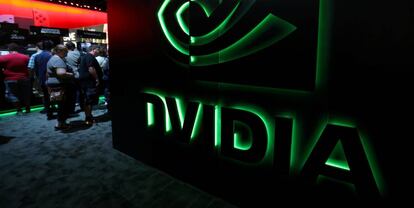 Stand de Nvidia en una feria tecnológica celebrada en Los Angeles.