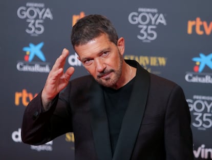 Antonio Banderas, en la gala de los Goya de 2021.