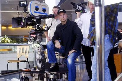 El cineasta estadounidense Steven Soderbergh durante un rodaje.