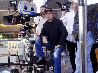 El cineasta estadounidense Steven Soderbergh durante un rodaje.