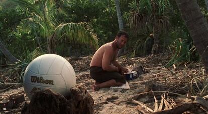 A still from the Tom Hanks film Castaway. 