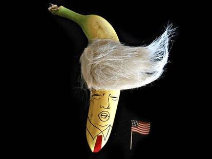 La banana Donald Trump, una de las obras del original 'artista'.