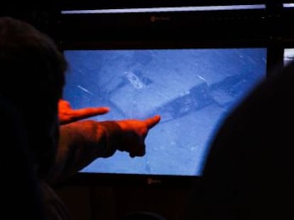 La compañía Ocean Infinity difunde el vídeo del momento en el que se encontró el sumergible argentino desaparecido hace un año