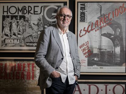 Lorenzo Rodríguez, en la exposición en el centro comercial L'Illa Diagonal de Barcelona.