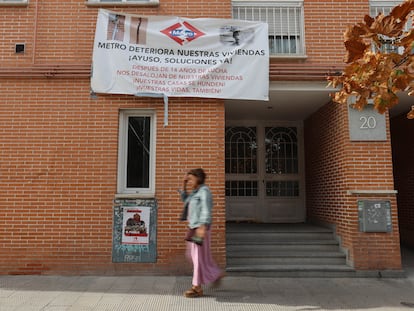 Edificios afectados por la construcción de la línea 7B de Metro en San Fernando de Henares
