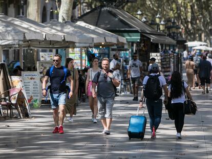 Barcelona's La Rambla street.