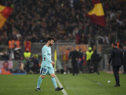Messi abandona el camp després de caure 3-0.