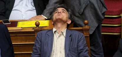 Euclid Tsakalotos, ministro griego de Finanzas.