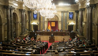 Primera sessió del debat de política general al Parlament.