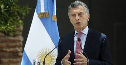 El presidente argentino, Mauricio Macri. 