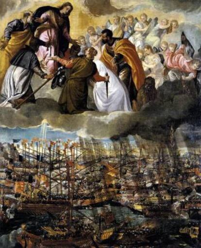 La batalla de Lepanto (1572), obra de Paolo Cagliari 'Veronese'.