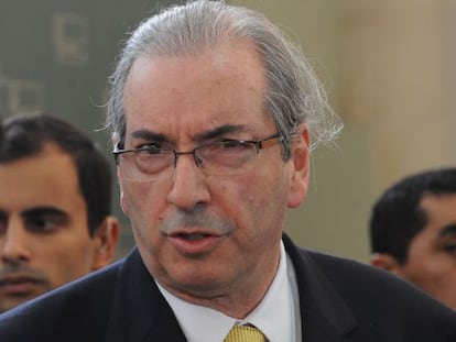 O presidente da C&acirc;mara, Eduardo Cunha. 