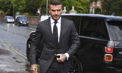 David Beckham, a su llegada a la corte de Bromley.