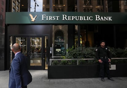 Una sucursal del First Republic Bank, este viernes en San Francisco (California).