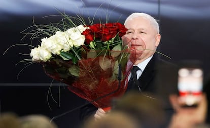 Kaczynski, depois de conhecer os resultados.