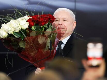 Kaczynski, tras conocer los resultados.