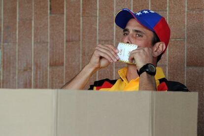 El l&iacute;der opositor Henrique Capriles.