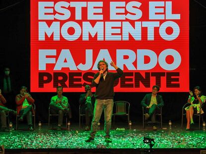 Elecciones en Colombia 2022: Sergio Fajardo en un acto de campaña