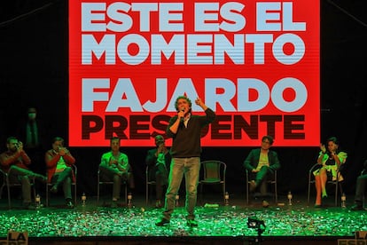 Elecciones en Colombia 2022: Sergio Fajardo en un acto de campaña