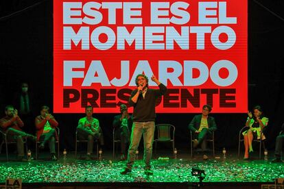 Elecciones en Colombia 2022: Sergio Fajardo en un acto de campaña