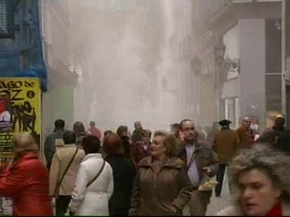 Incidentes en el casco viejo de Bilbao provocados por la 'kale borroka'
