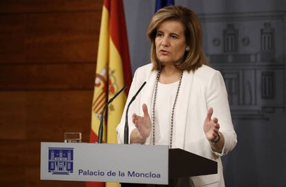 La ministra de Empleo, F&aacute;tima B&aacute;&ntilde;ez. 