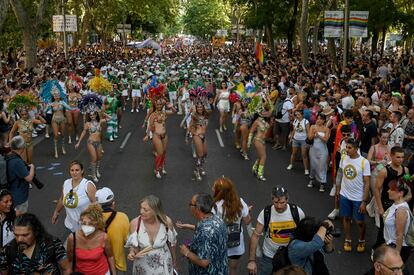 La manifestación recorre las calles de Madrid.