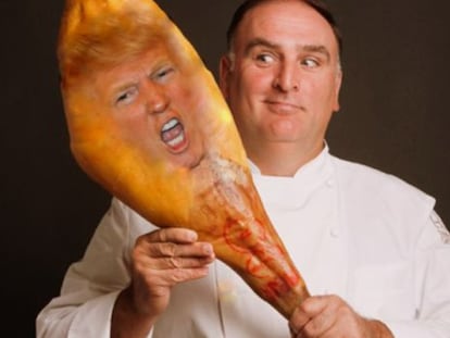An image promoting the online fund-raising drive for Spanish chef José Andrés.