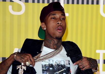 El rapero Tyda hace un año en los premios MTV Video Music.