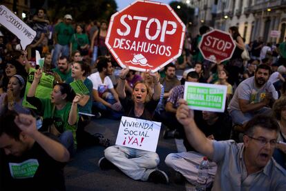 Una de las manifestaciones más nutridas fue de la Barcelona, que congregó a unas 4.000 personas.
