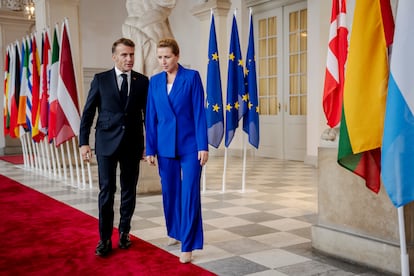 Mette Frederiksen y Emmanuel Macron