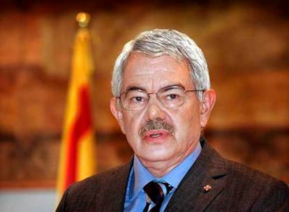 Maragall, en una comparecencia cuando presidía la Generalitat.