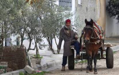 Mustafa Amri, el padre de Anis Amri, este miércoles en Oueslatia, Túnez.