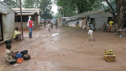 Campo de desplazados de Mukassa, Bangui, Rep&uacute;blica Centroafricana.