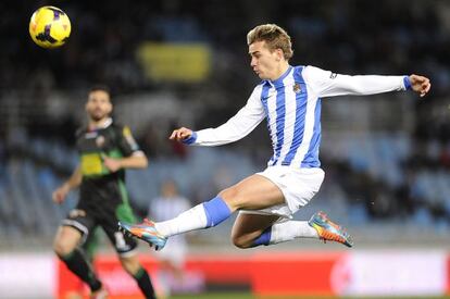 Griezmann, en la acción del 1-0