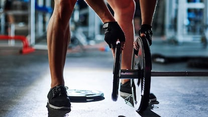 Manoplas de gimnasio.